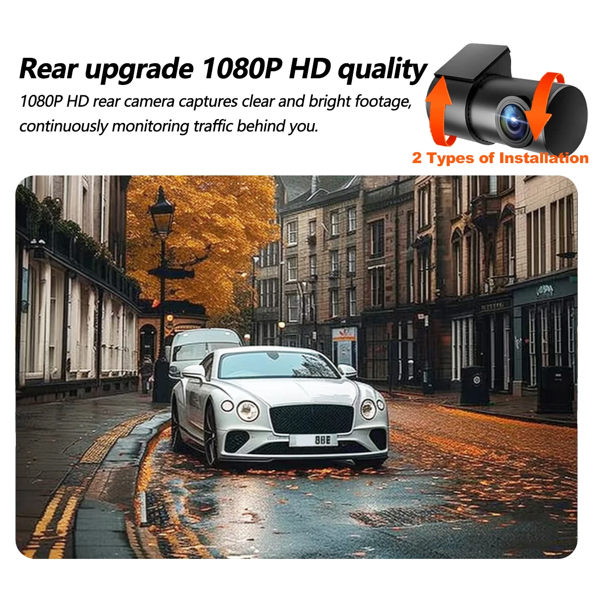 4K Dual Dash Cam with WiFi 5