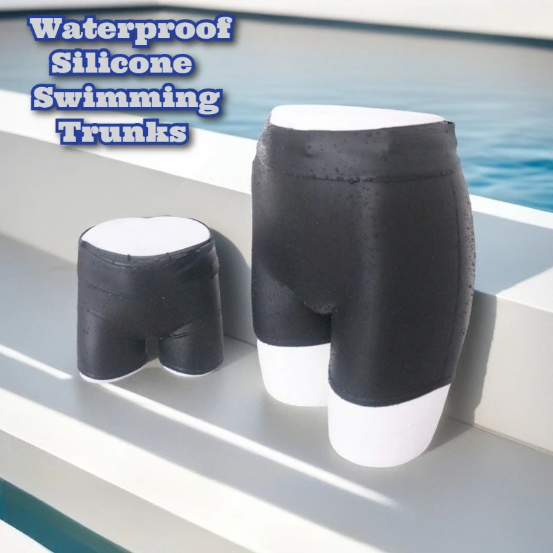 

Silicone Swim Trunks Women Men Beach Swimming Quick Dry Hygienic Waterproof Water Park Rafting Comfortable Private Protection