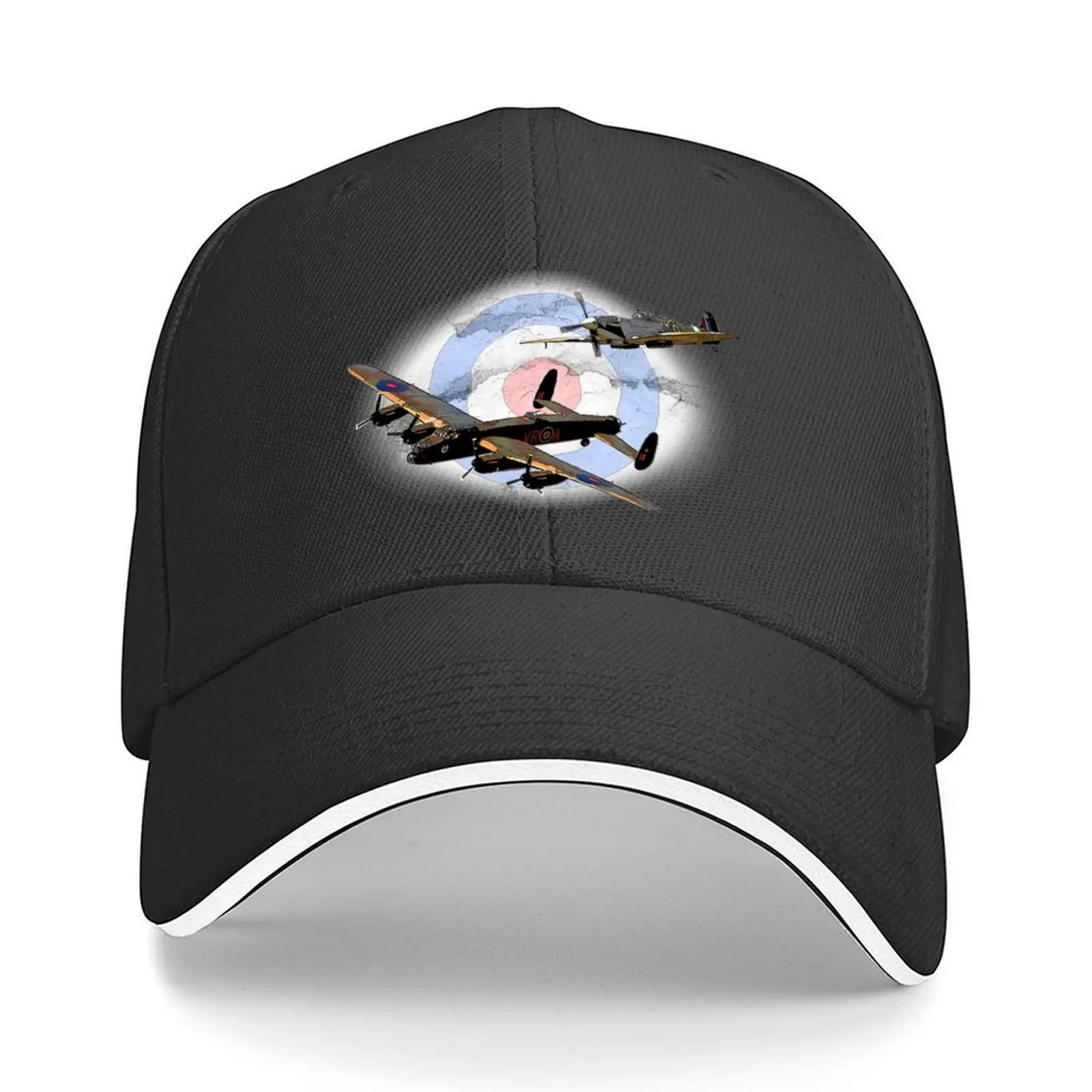 

SPITFIRE AND LANCASTER aircraft Baseball Cap Visor Hat Man For The Sun cute tactical cap Golf Women Men's