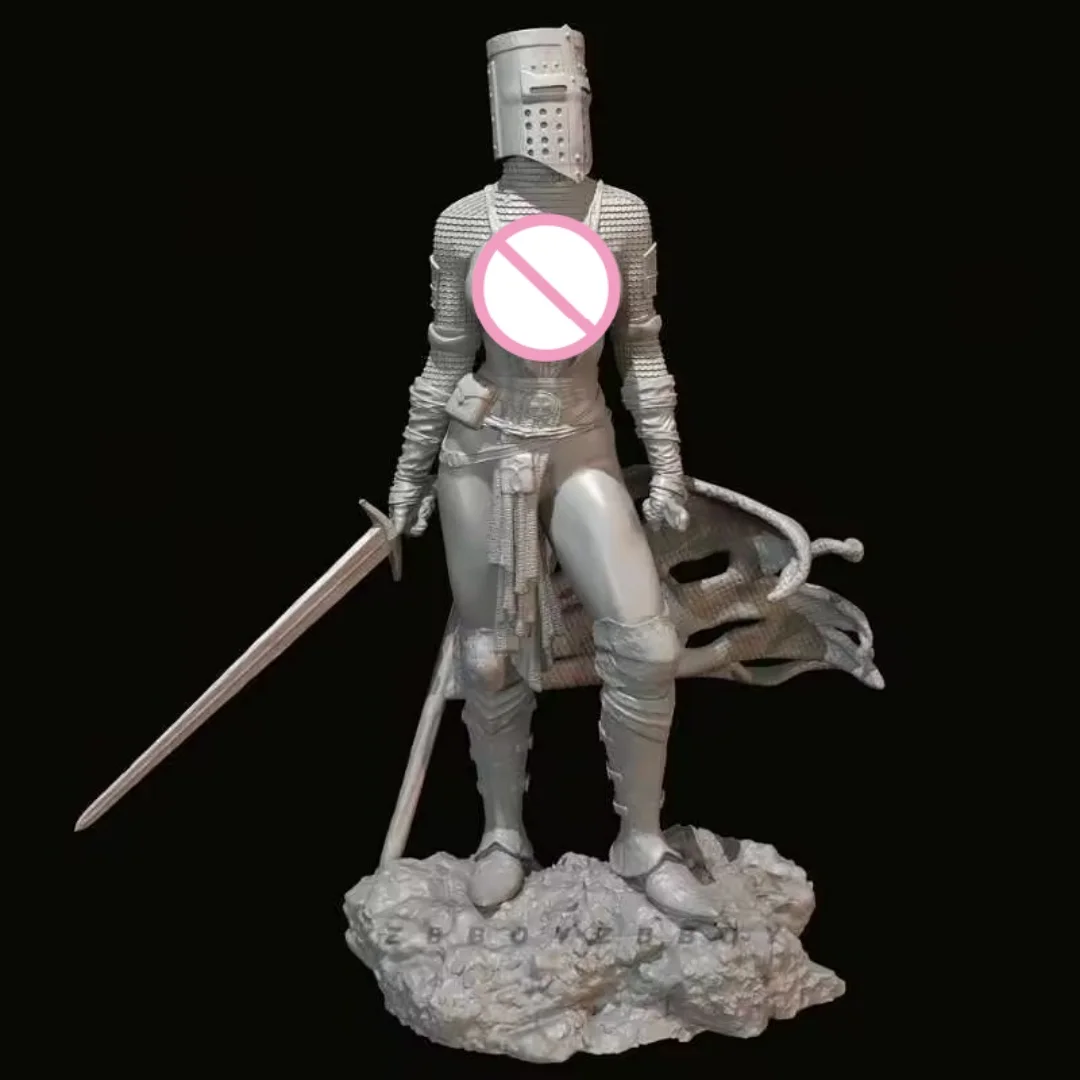 Figurine en résine à l'échelle 1/24, chevaliers féminins de la table ronde, Kit de modèle à assembler, jouet d'impression 3D non assemblé et non peint