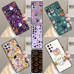 HALLOWEEN TRICK TREAT PUMPKIN Phone Case For Samsung Galaxy S23 S21 S20 FE S24 S22 Ultra Note20 S10 S9 S8 Plus Silicone Cover