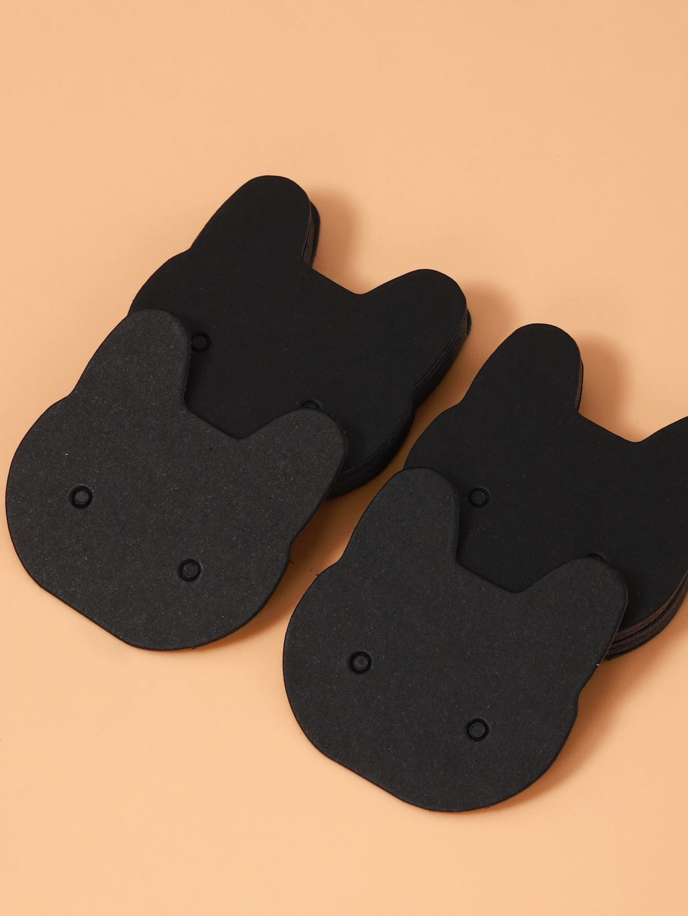 50 Stück 3,5 x 3,5 cm Katzen-Ohrringe, Ohrstecker, Grafikkarte für Halsketten, Schmuck, Verpackungen, Kartons – Detail 8