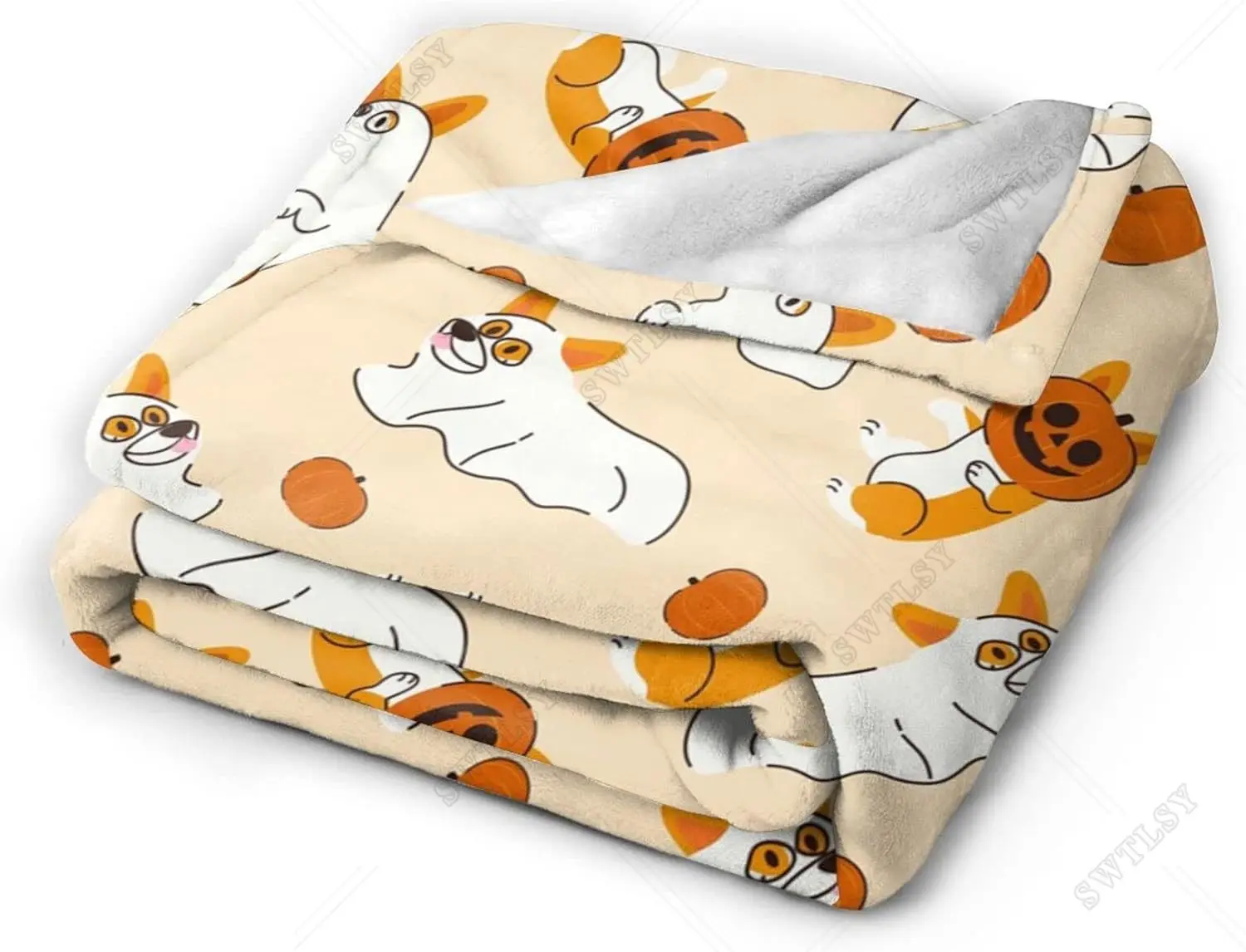 Funny Dog Pattern Ultra-Soft Micro Fleece Blanket for Bed Couch,Warm Throw Blanket for Kids Adults