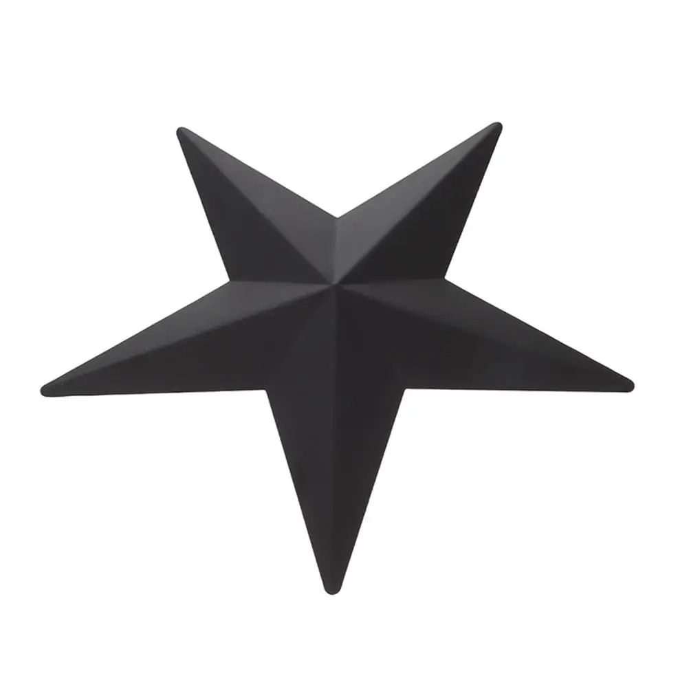 

Pentagram Wall Large Galvanized Iron Bathroom Farmhouse Metal Hanging Rustic Vintage 3D Barn Western