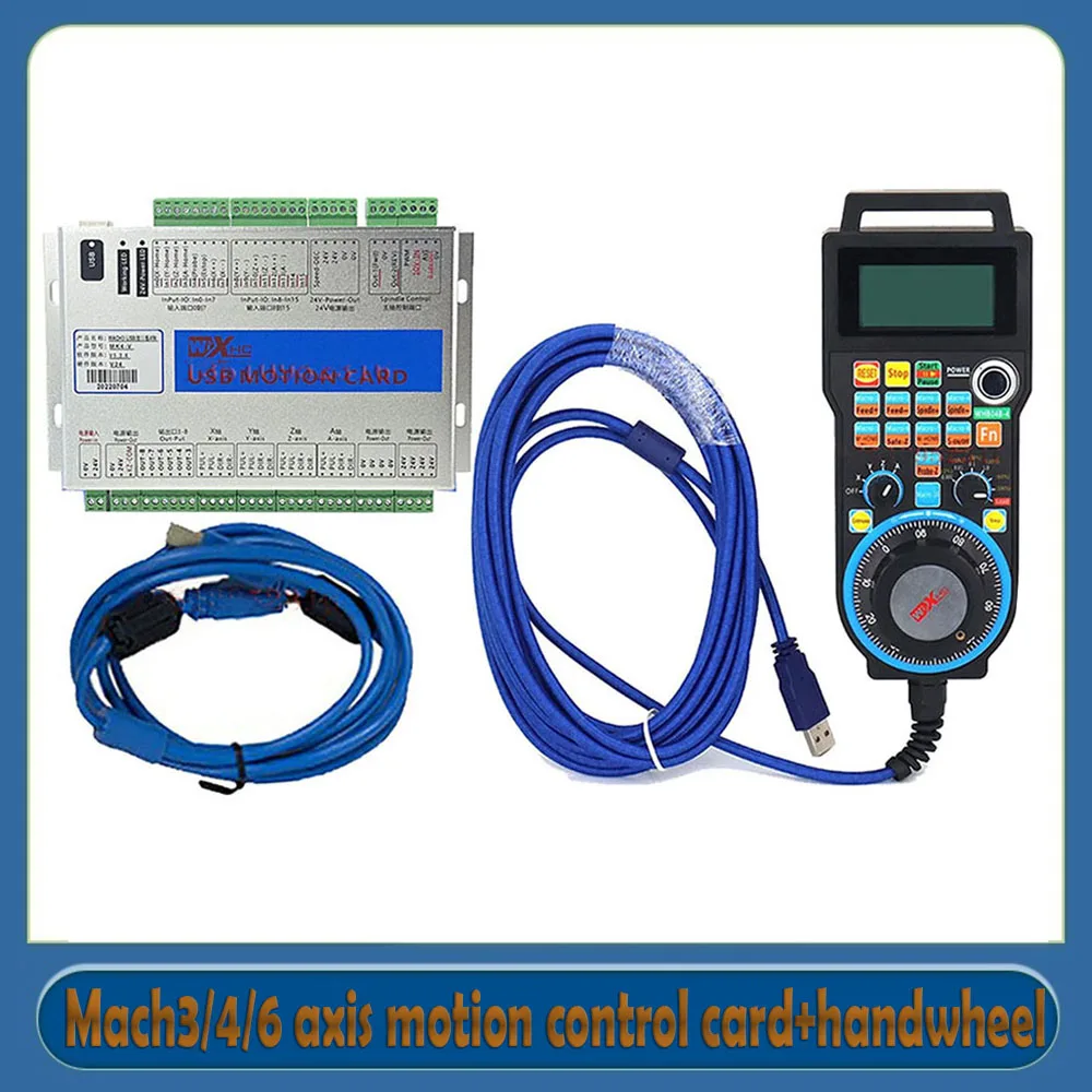 

New Xhc Usb Mach3/4/6 Axis Motion Control Card Cnc Engraving Machine Controller With Wired Electronic Handwheel Mpg