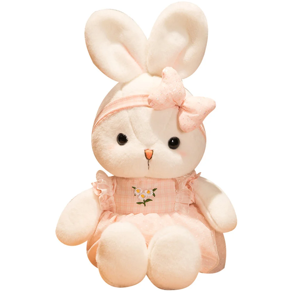 

Cute Plush Bunny Child Louse Stuffed Animals for Kids Pp Cotton Ornaments Decors