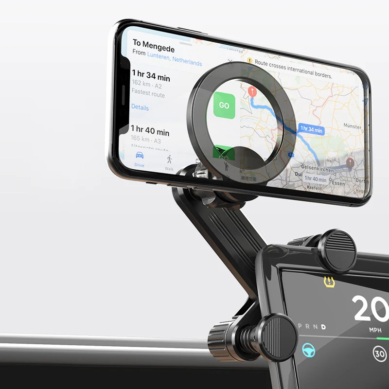 

Магнитный держатель для телефона на боковую панель автомобиля, поворот на 360 градусов ° Магнитное крепление для автомобиля Tesla с вращением, мощный магнитный держатель для MagSafe