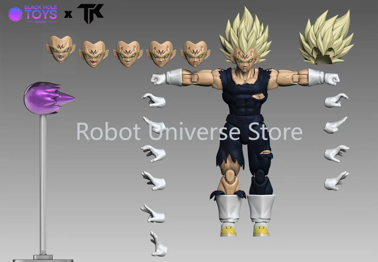 В наличии - Black Hole TK Custom Dragon Ball Z Super Saiyan SSJ Majin Vegeta Battle Damage Full Power Anime Toy Figt