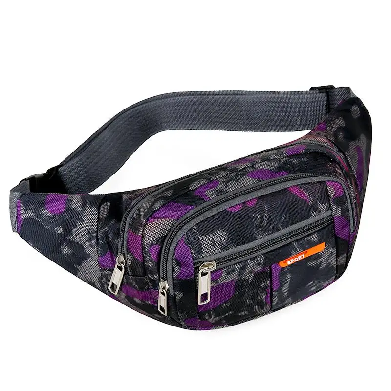

Universal Multi-layer Camouflage Waterproof Ox Cloth Sports Waist Bag for Busin Riding And Cycling