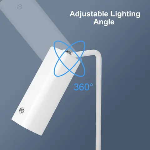 Neoglint LED-bordslampa Multifunktionell skrivbordslampa Bärbar ficklampa 360° Ögonomsorgsfull läslampa Sänglampa Pekskärm 10 best sales skrivbordslampa - №9