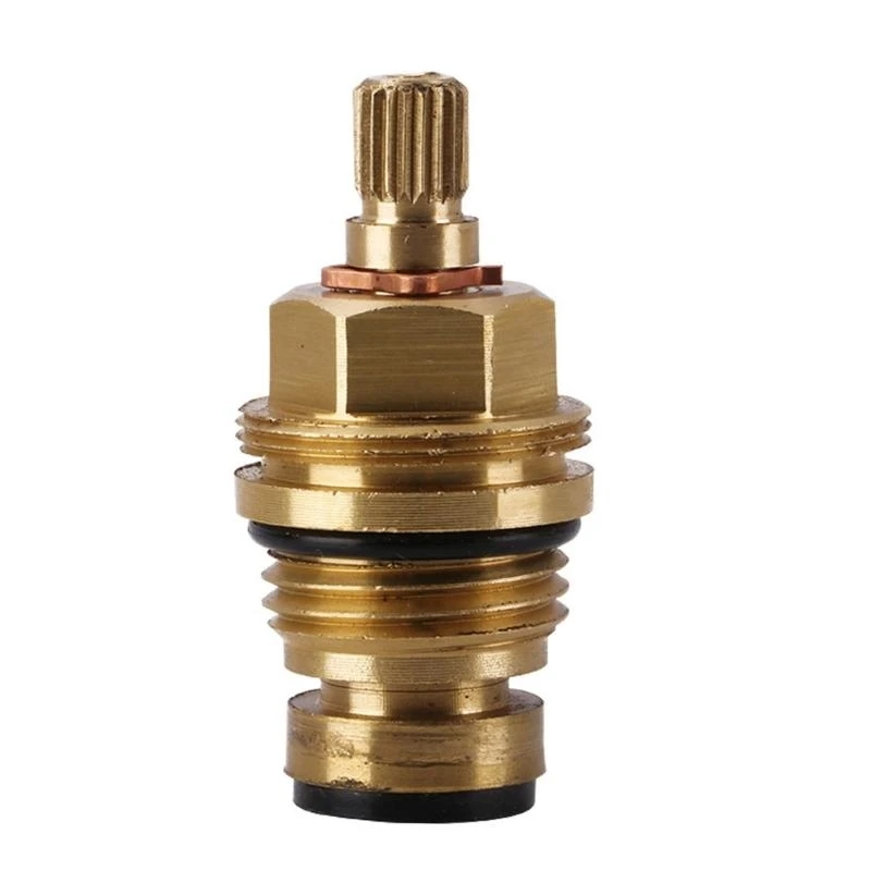 JU64 Brass Slow Opening Spool Faucet Cartridge Valves Replacement Faucet Hot And Cold Water Spool Faucet Repair Parts