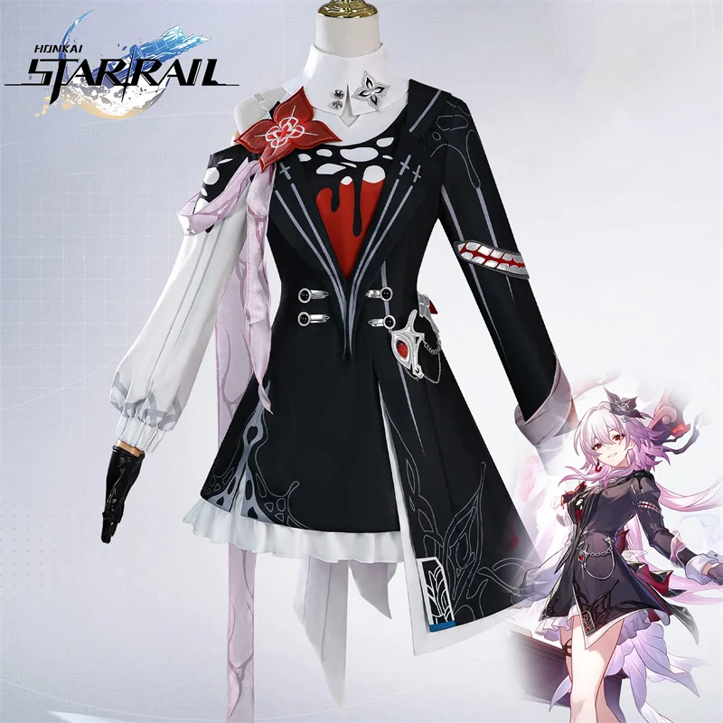 

Honkai: Star Rail Evernight Adult Women Cosplay Costume Dress Skirt Gloves Ornament Accessories Suit Halloween Carnival Outfits