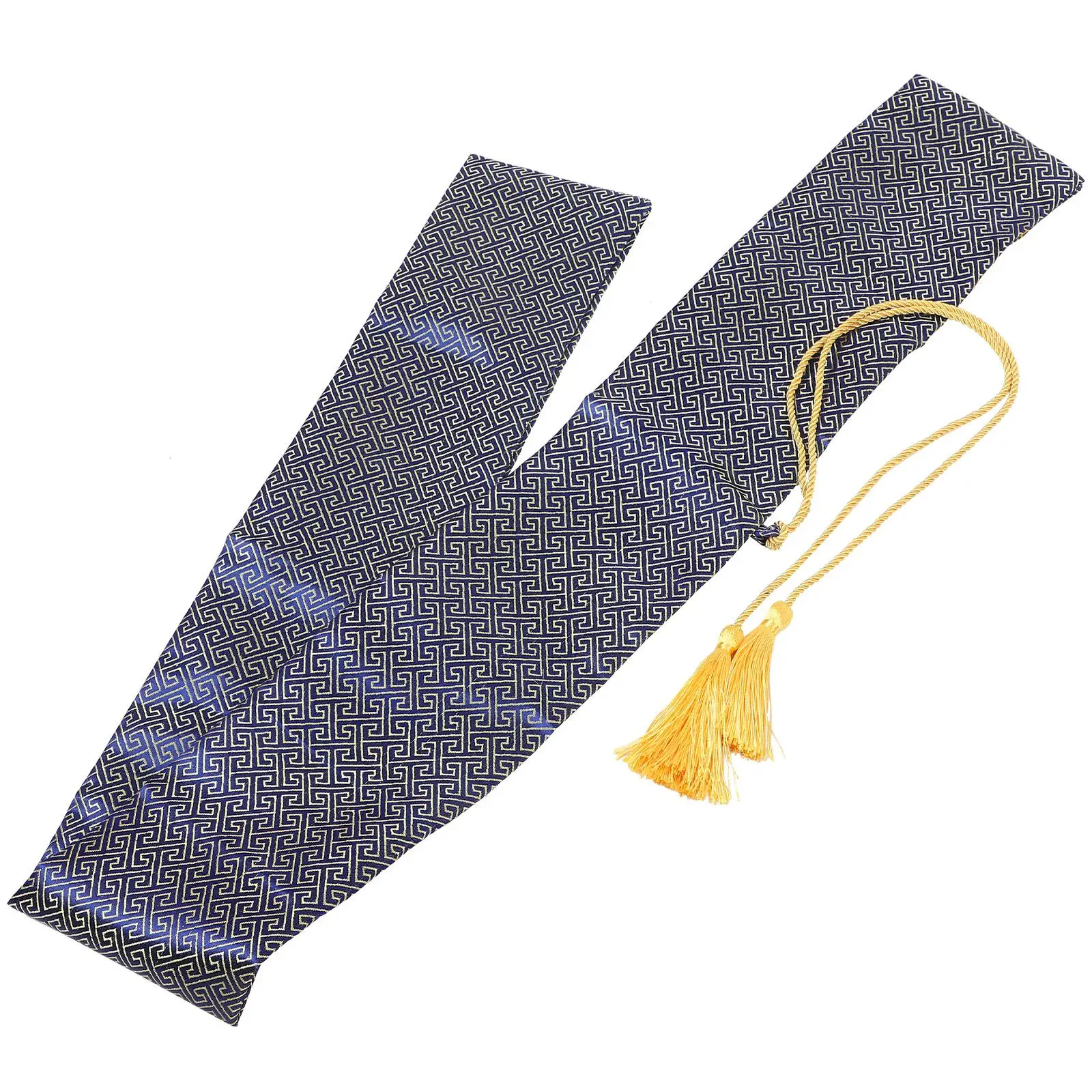 

Japanese Sword Bag Blue Silk Long Storage Pouch Compact Easy Practical Martial Swords Cloth Bag