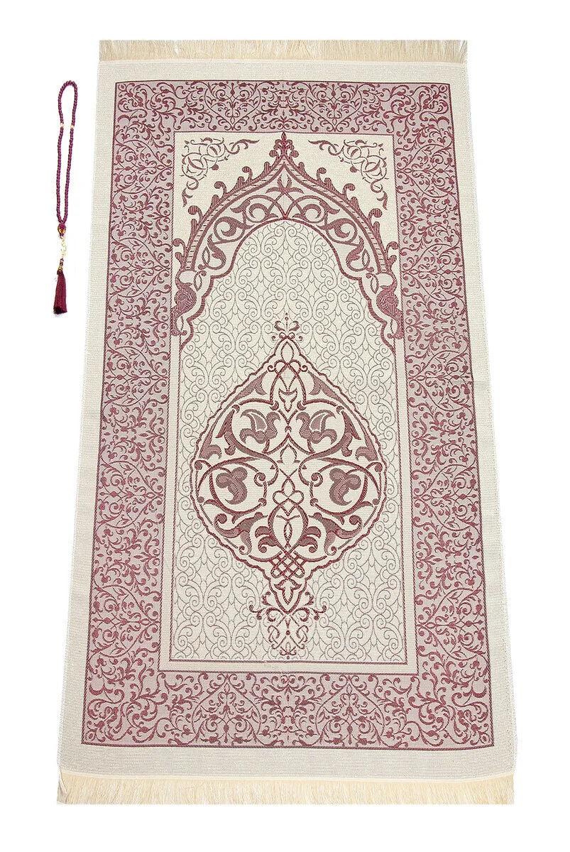 TAFFETA PREFERENCE located AT SANTUK KESLELİ Bordeaux Muslim Islam Sheet Prayer Mat Holy Quraan Islamic Mats