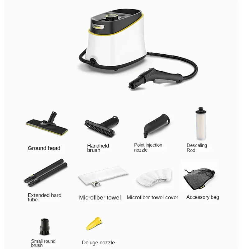 آلة تنظيف محرك البخار المنزلية ذات درجة الحرارة العالية والضغط العالي من KARCHER، شفاط المطبخ متعدد الوظائف SC3Deluxe