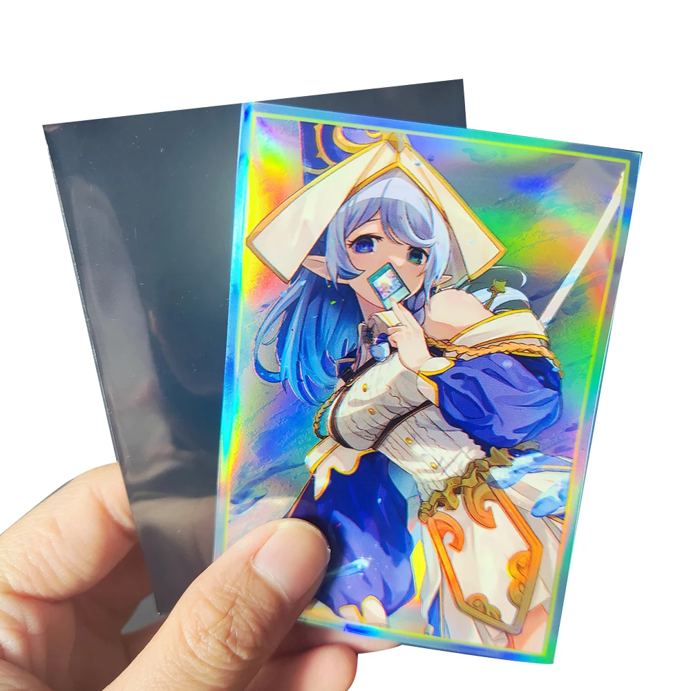 50PCS 63*90mm Water Enchantress Trading Card Sleeves Printing Anime Card Sleeves Perfect Fit YGO Card Protector for PTCG Cards