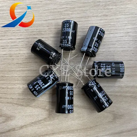 20pcs 35V 2200UF NIPPON NCC SMG Series 16*25mm  Aluminum Electrolytic Capacitor NIPPON CHEMI CON   ESMG350ELL222ML25S NEW