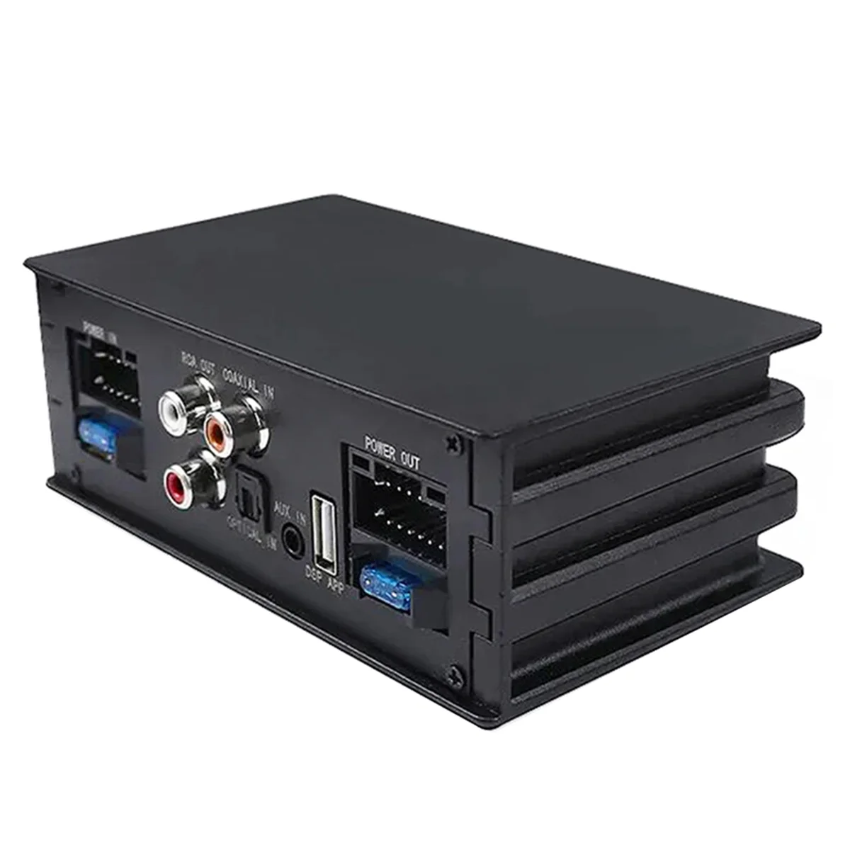 4x50W Car DSP Amplifier Processor Support 10 EQ Sound Effects Digital Sound Processors Plug and Play Audio Power Amp