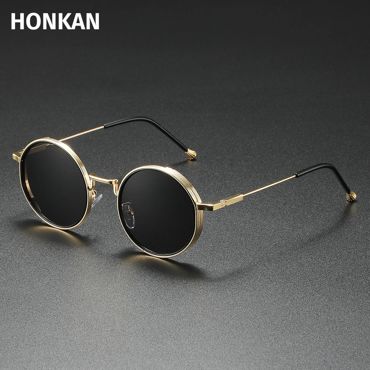 

Round Metal Sunglasses Retro Frame Women Sunglasses Men Luxury Brand Design Sun Glasses UV400 Sunglasses Steampunk Eyewear