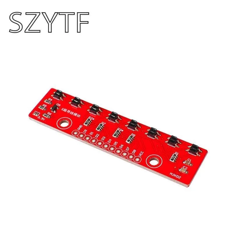 8 Channel IR Tracking Sensor Module 8 CH Infrared Line Track Trace Detect Detection Board DIY Detector for Arduino Smart Car