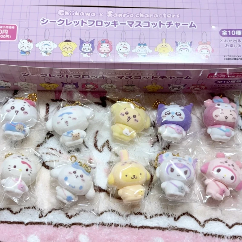 حقيقية سانريو الفاكهة الحشرات الحيوانات V2 جمع سلسلة صندوق أعمى الأزياء صندوق أعمى Kawaii شخصية الديكور هدية عيد ميلاد