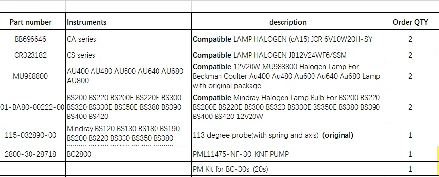 Total link for Halogen lamp