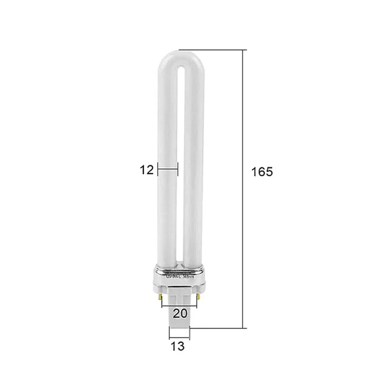 Bombillas de lámpara UV para uñas de 9W, 10 piezas, 365nm