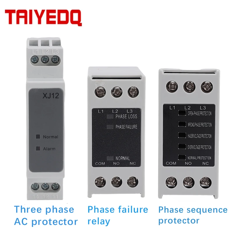 Three Phase Motor Phase Loss Comprehensive Protector Water Pump Overload Phase Sequence Relay