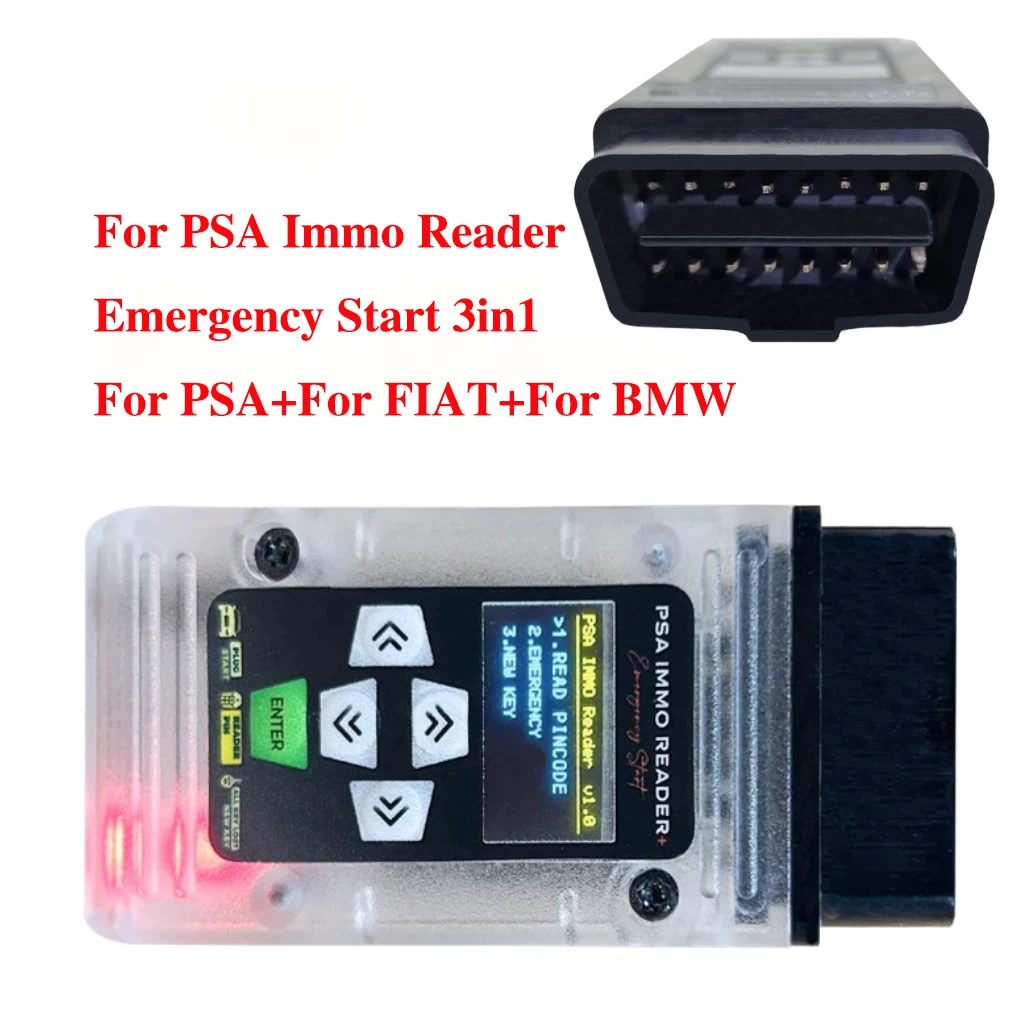 For PSA Immo Reader Emergency Start 3in1 For PSA+FIAT+BMW Diagnostic Programming Tools Reading PIN Codes