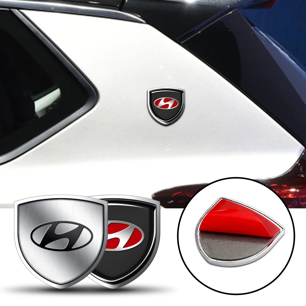 Estilo do carro 3d metal cromo corpo do carro emblema adesivos para hyundai i10 i20 i30 i40 creta tucson ix35 solaris elantra santa fe kona