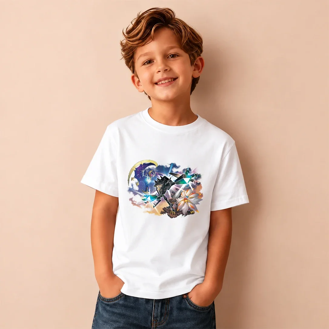 Pokémon Ultra Beast Legendary Monsters Graphic Men Women and Kids T Shirt Boys Anime Cartoon Casual Short Sleeve Children Tee