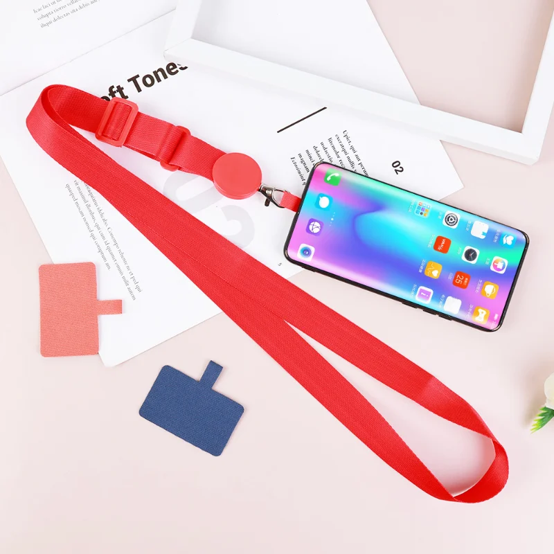 Mobile Phone Lanyard Anti-lost Crossbody Phone Lanyard Charm Neck Strap with Tether Tab Adjustable Detachable Hanger Neck Rope