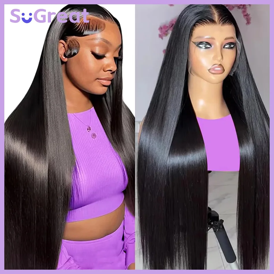 

SoGreat 40-дюймовый Hd парик шнурка 13x6 человеческие волосы прямой натуральный черный парик кость прямые человеческие волосы парики 13x4 кружевные фронтальные для женщин