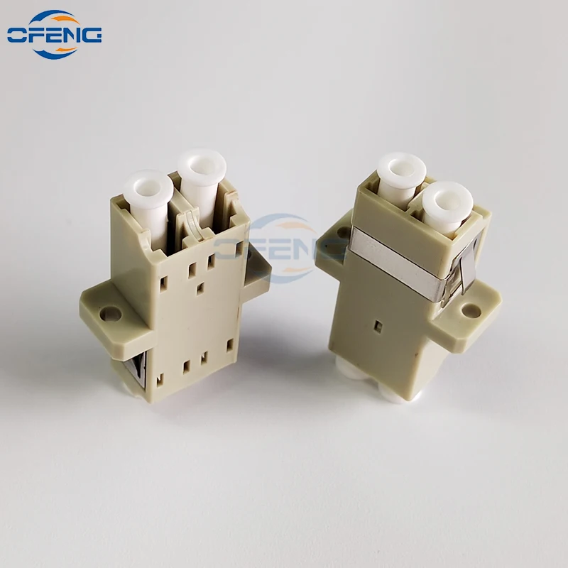 Accoppiatore in fibra FTTH duplex Gigabit da LC a LC grigio Connettore adattatore tipo ibrido multimodale in fibra UPC per comunicazione di rete