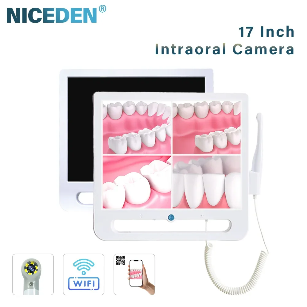 CE Approved WIFI Type Den tal Intra Oral cam era 17 Inch Electronic Endoscopes 18 Million Pixels Medical Equipment Oral Tools