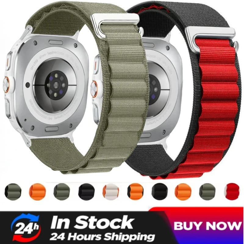 Alpine Loop Nylon Strap For Samsung Galaxy Watch 7 Ultra 47mm Band Sport Bracelet  Watchband For Samsung Galaxy Ultra 7 Bracelet