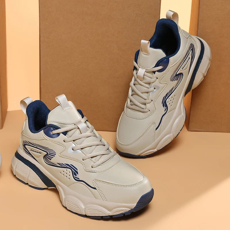

Spring and Autumn Breathable Sports and Leisure Men's Shoes for Teenagers and Students, Wear-Resistant, Shock-Absorbing, Trainin