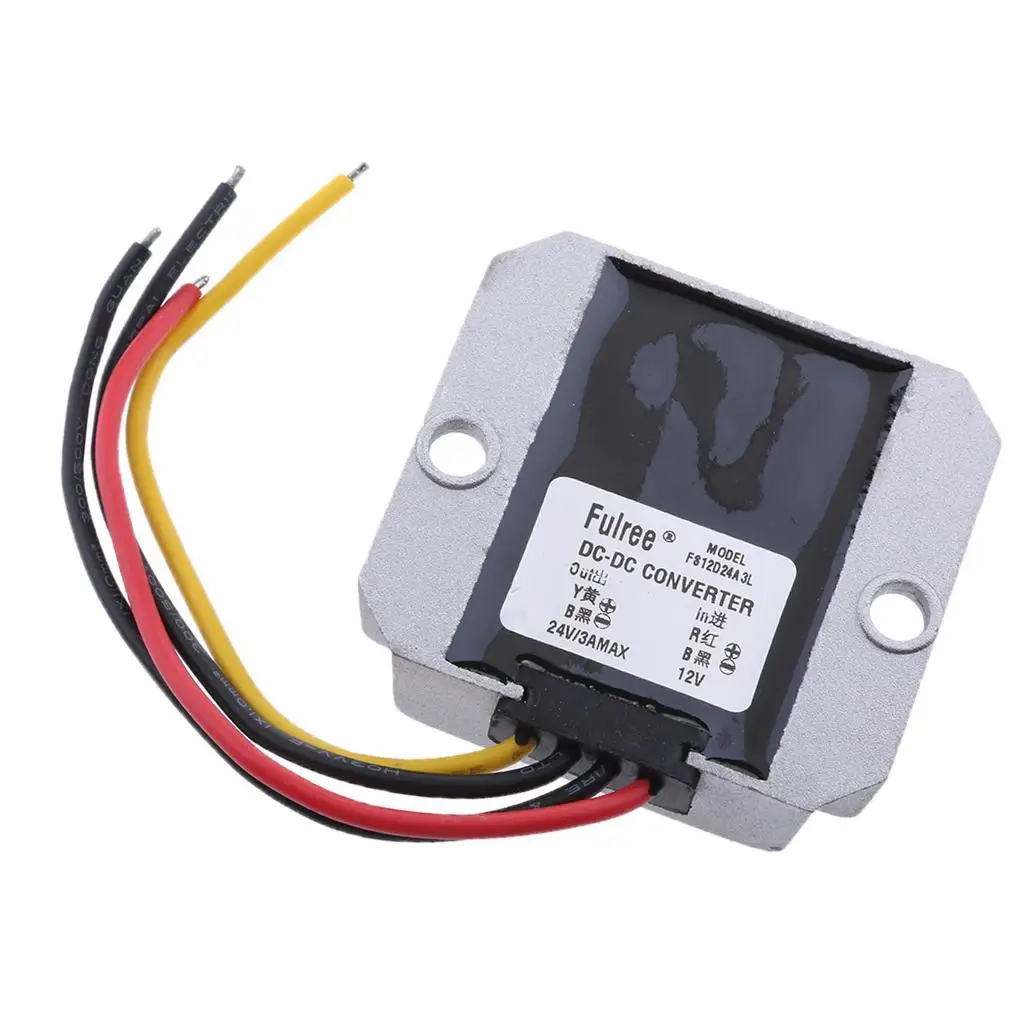 Waterproof DC / DC 24V Down to 12V 3A Voltage Converter Regulator
