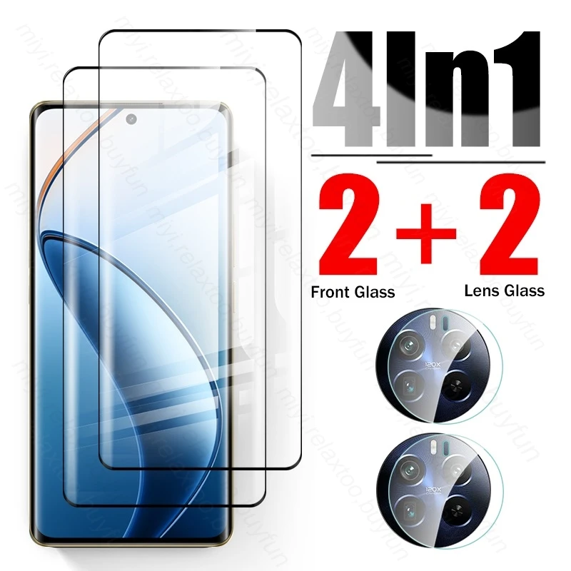 4In1 Camera Protective Glass For Realme12Pro+ Realme 12 Pro+ 5G Tempered Glas Screen Protector Case Realme12 Pro Plus ProPlus 5G