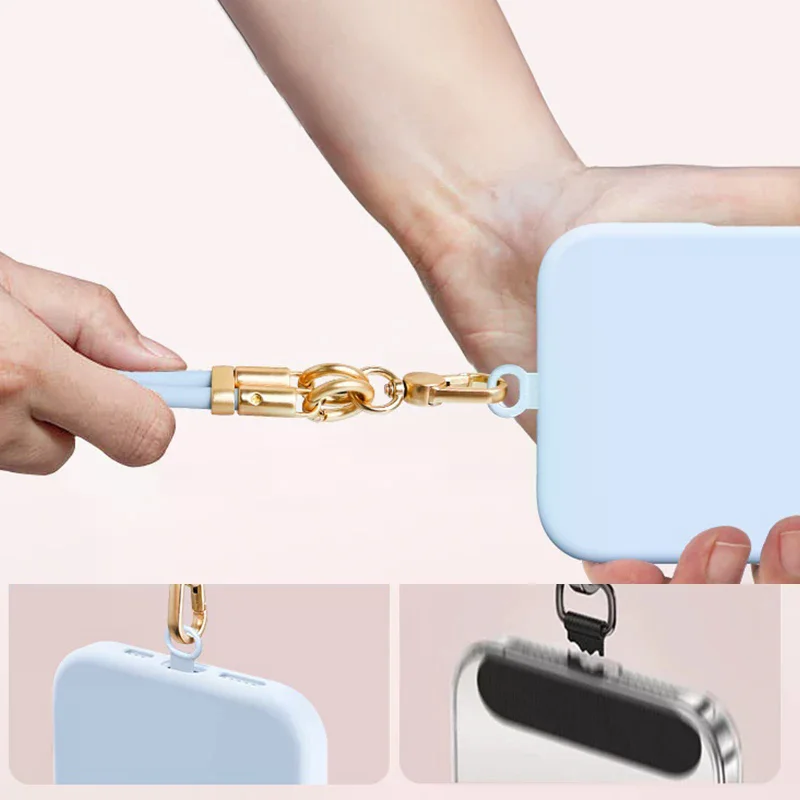 

Регулируемый универсальный силиконовый ремешок на запястье, чехол для телефона, женский ручной брелок, прочная уличная цепочка, портативный USB