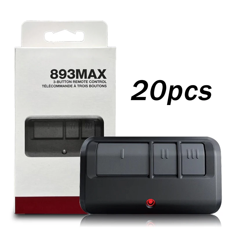 For 893MAX 893LM 890MAX 895MAX 891LM 953EV 956EV Garage Remote Control Security + 2.0 315 / 390 MHz Garage Door Opener