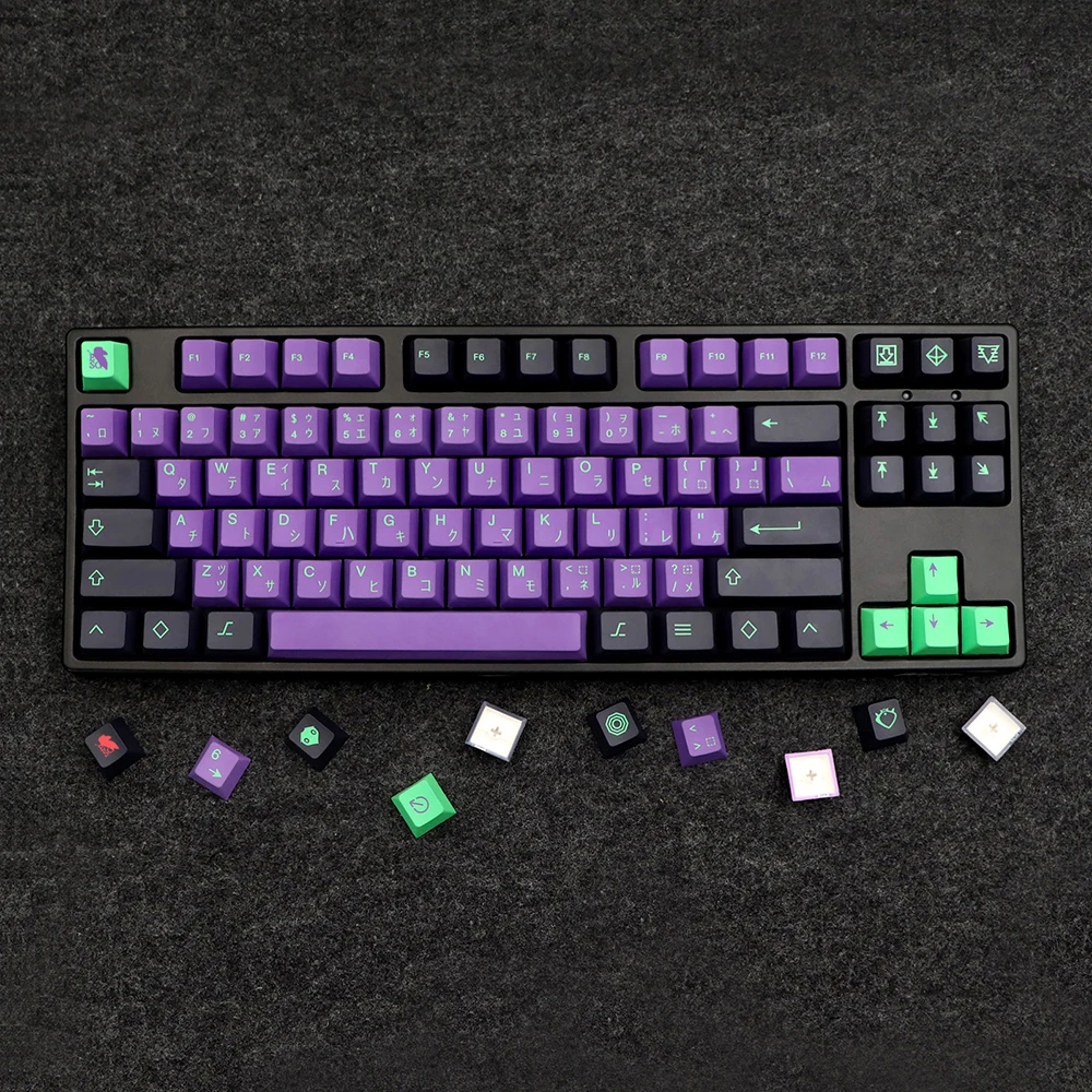 146 Keys DYE-SUB Keycap Cherry Profile English Keycaps For MX Switch G610 K70 Mechanical Keyboard GMK Clones Mecha-01 EVA Custom