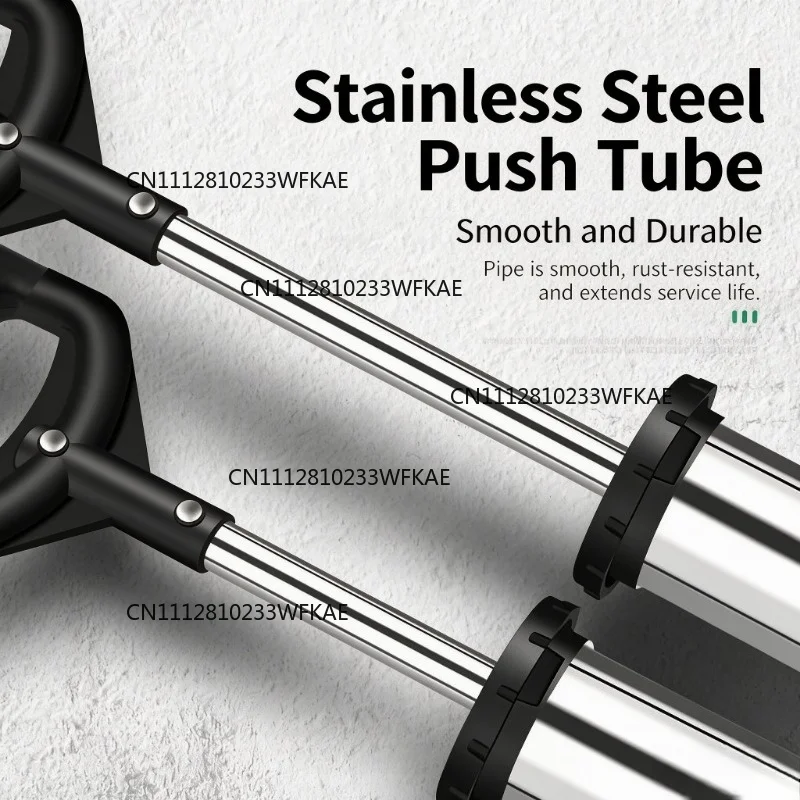 Stainless Steel Mortar & Cement Caulking Gun, Manual Grouting Injector for Door & Window Sealing, Handheld Grout Filling Tool