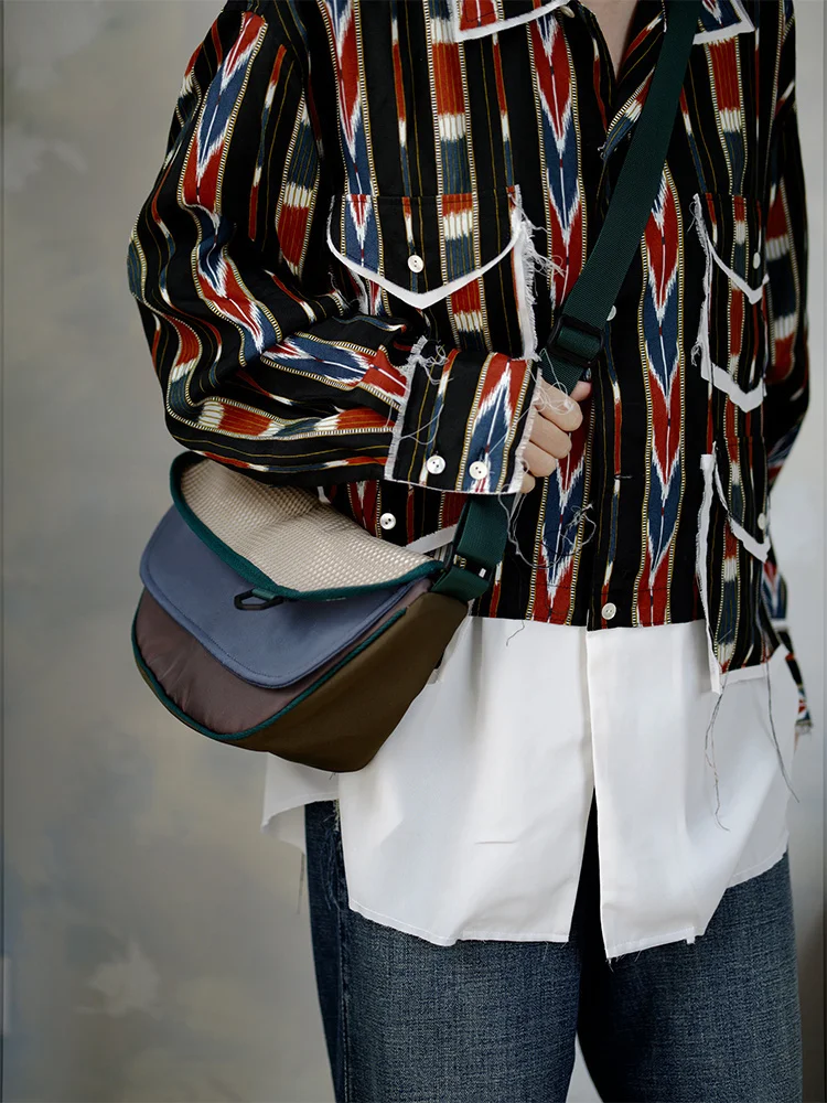 

Original Fashion New Spliced Contrasting Folding Women Bag Personalized Casual Versatile Shoulder Crossbody Bag For Women Trendy