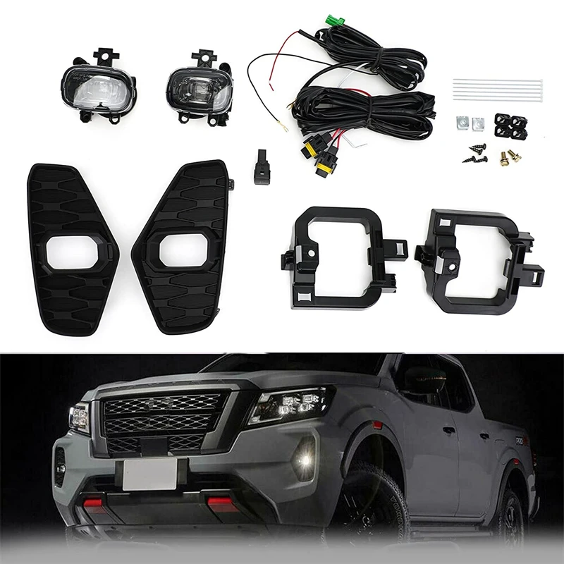 

1Set LED Daytime Fog Lamp Light For Nissan NAVARA 2021 Nueva D23 facelift Pro4X NP300 Car Accessory