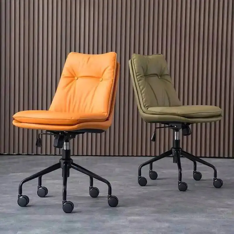 

Офисное кресло с откидной спинкой, для переговоров, для дома и учебы, удобное компьютерное кресло с подъемным механизмом, поворотное, для игр, в скандинавском стиле, офисная мебель