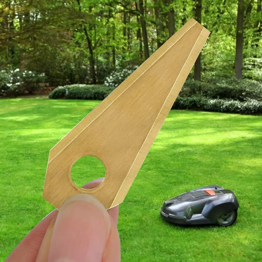 18PCS 49X19X1MM Robot Mower Titanium Replacement Blade Anti-Rust Durable Mower Cutter for   Indego Easy to Install