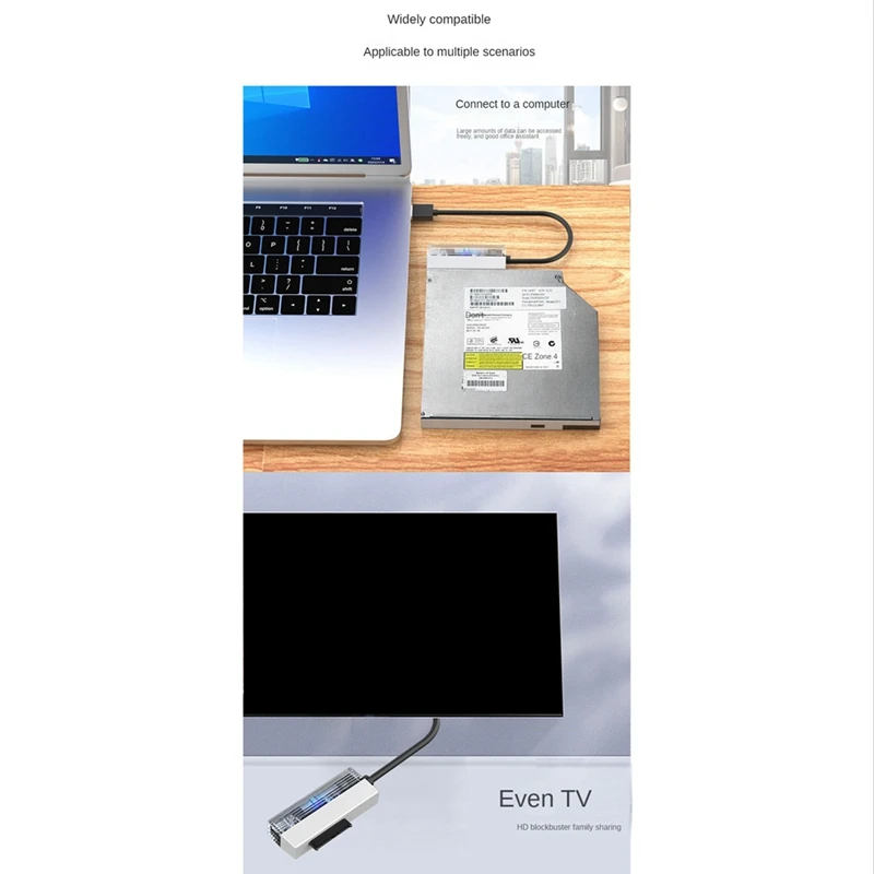 USB2.0 To 6P+7P SATA Cable SATA To USB 2.0 Adapter Cable for Laptop CD-ROM DVD-ROM ODD Adapter Converter