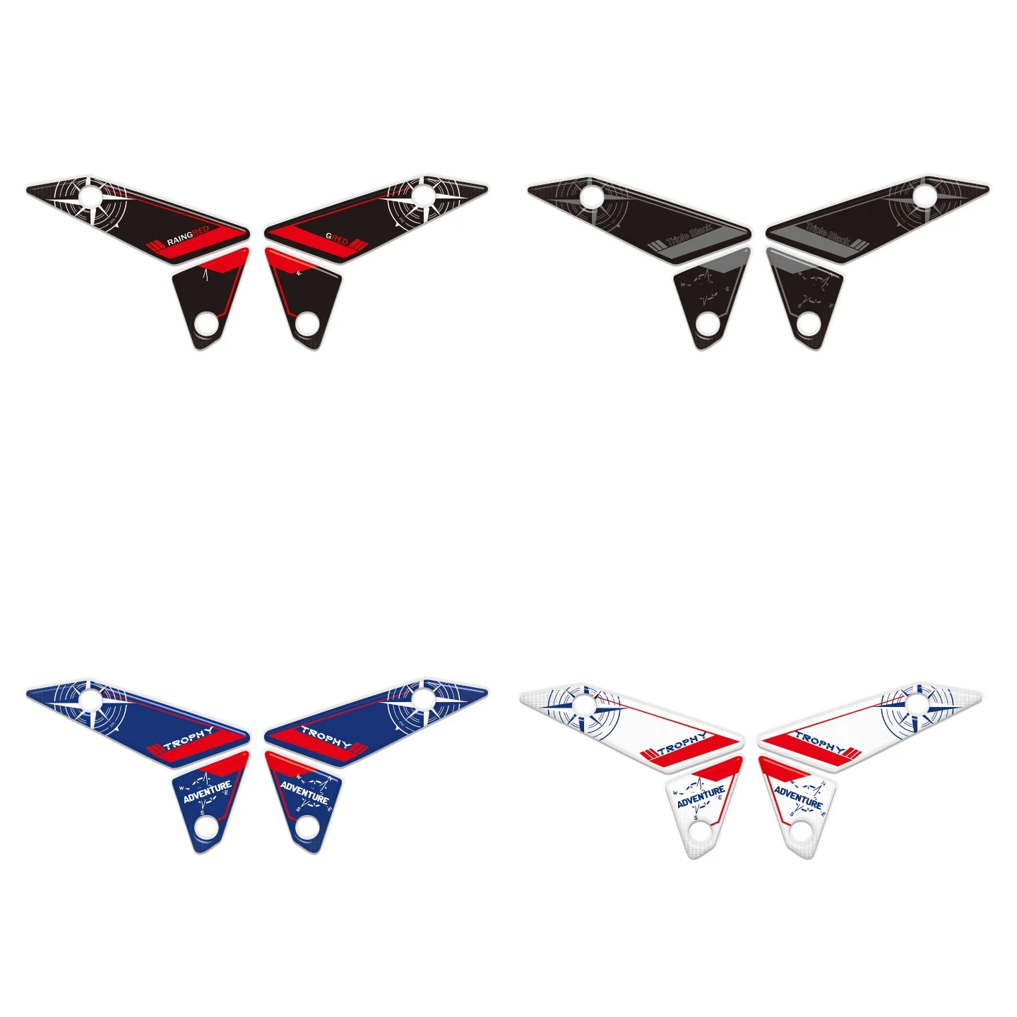 For BMW R1300GS R 1300 GS 1300GS Trophy Triple Black Option 719 ADV Adventure Protector Tank Pad Decal Decorative Sticker 2023+