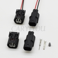 1 Kit 2 Pin 6188-0589 6189-0890 Waterproof Temperature Sensor Plug ABS Sensor Light Wire Socket For Honda 91706-PLC-0030-H1